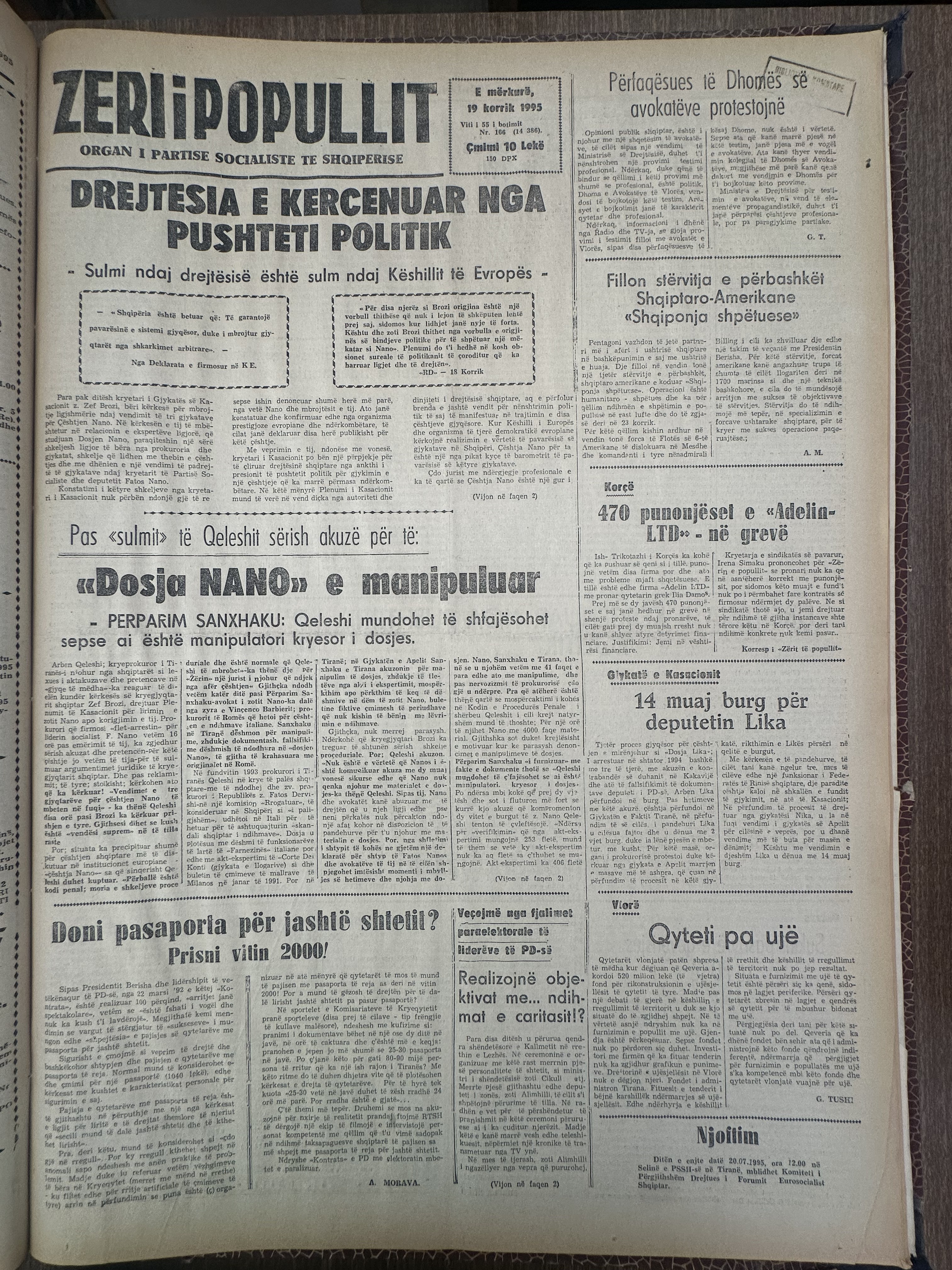 Zëri i Popullit 1993-07-19